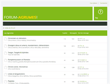 Tablet Screenshot of forum-agrumes.com